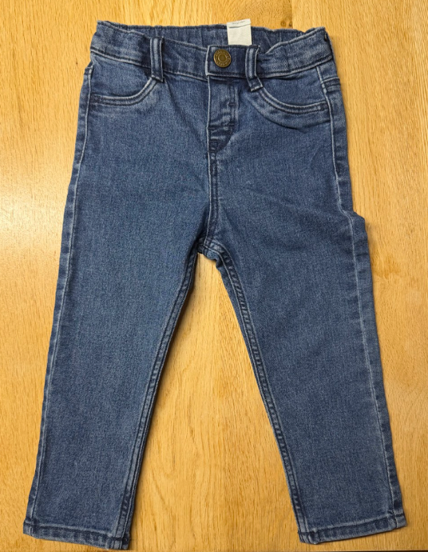 2x notaðar H&M gallabuxur