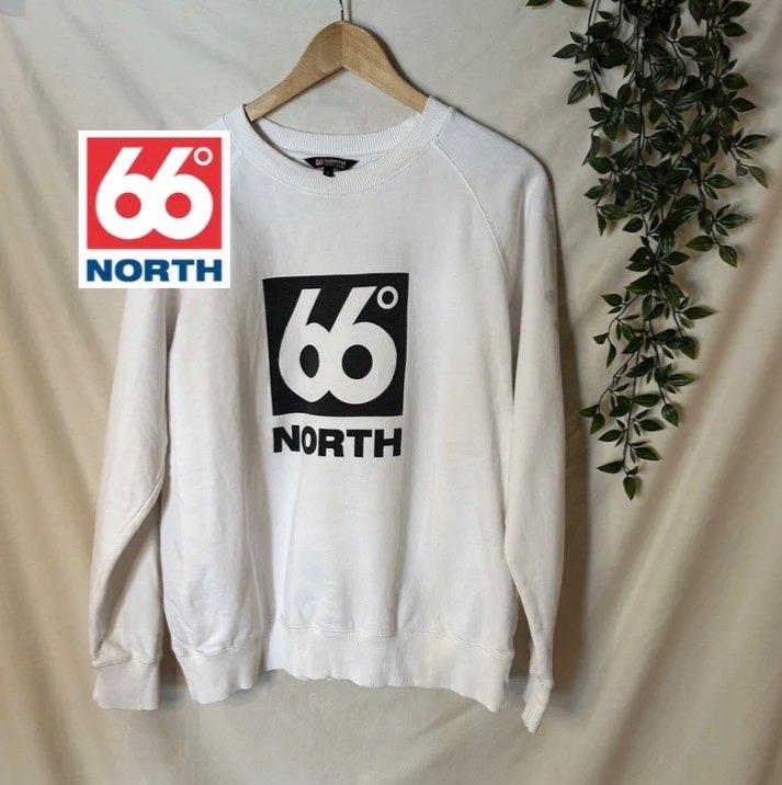 66 norður hvít crew peysa