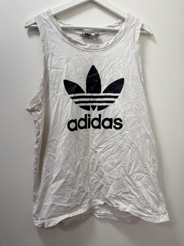 Adidas hlýrabolur hvítur
