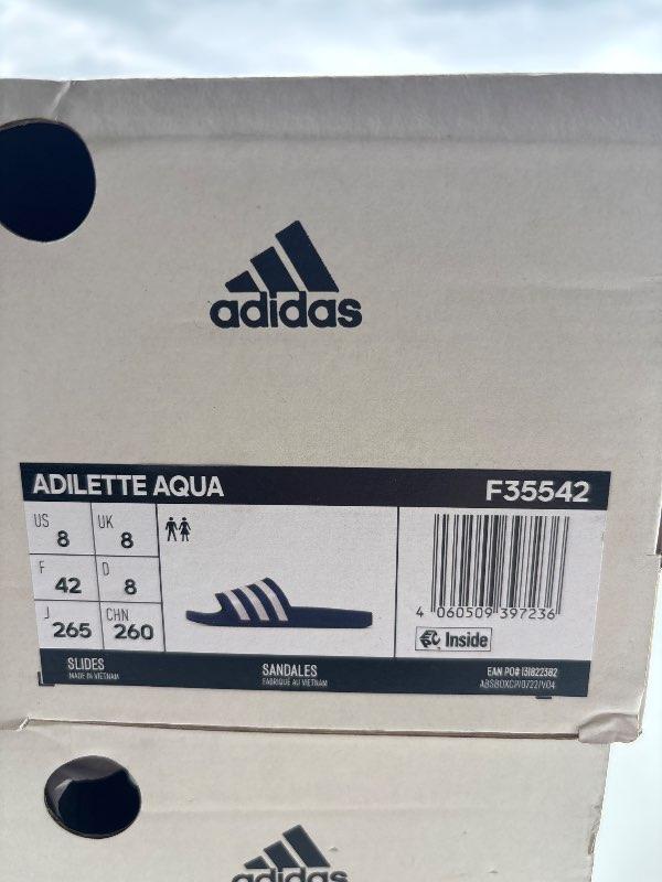 Adidas inniskór bláir