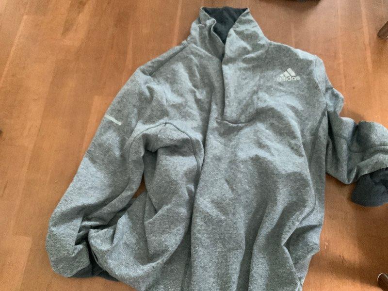 Adidas running gray long sleeve