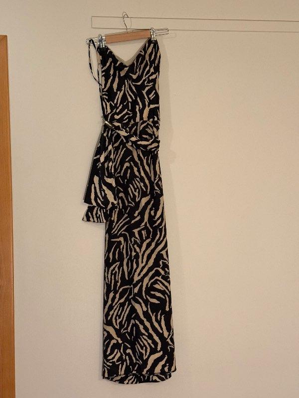 Black & Beige Maxi Dress