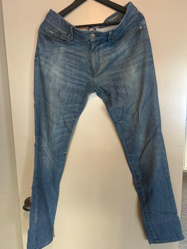 Boss gallabuxur bláar extra slim fit