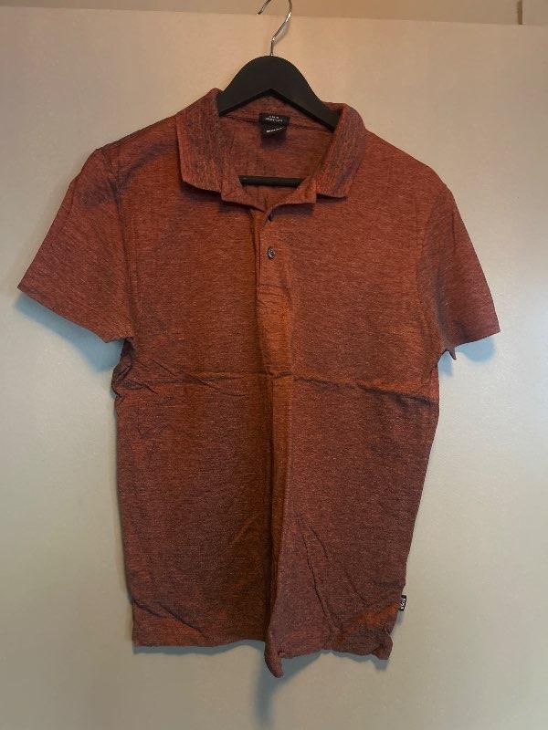Boss póló rauður slim fit