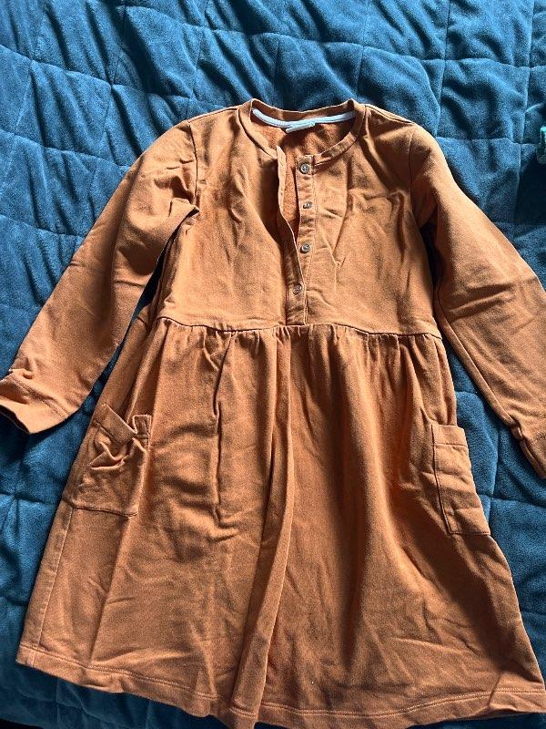 Brown pocket dress