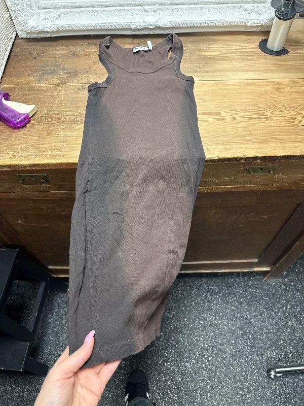 Brúnn body con kjóll weekday