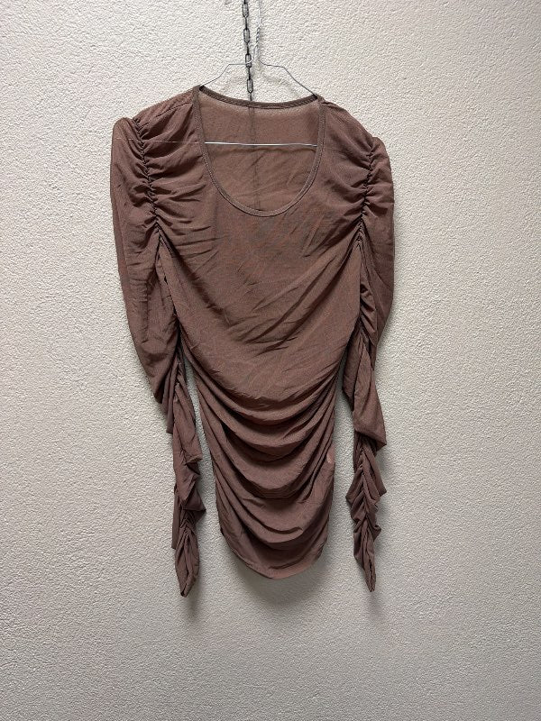Brúnn ruched bolur