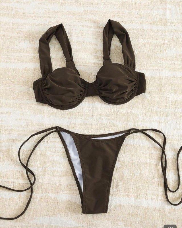 Brúnt bikini ónotað