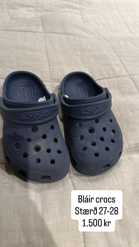 Crocs stærð 27-28 bláir