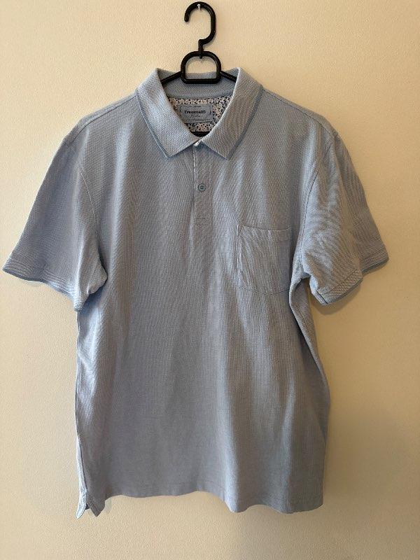 Dressman ljósblár polo bolur