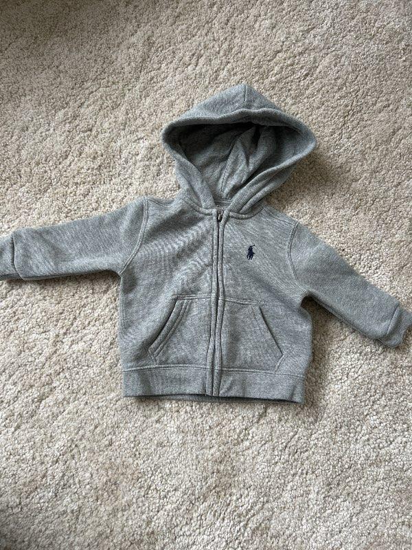 Grá Ralph Lauren hettupeysa ónotuð
