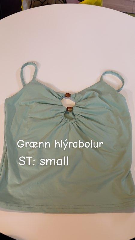 Grænn hlýrabolur