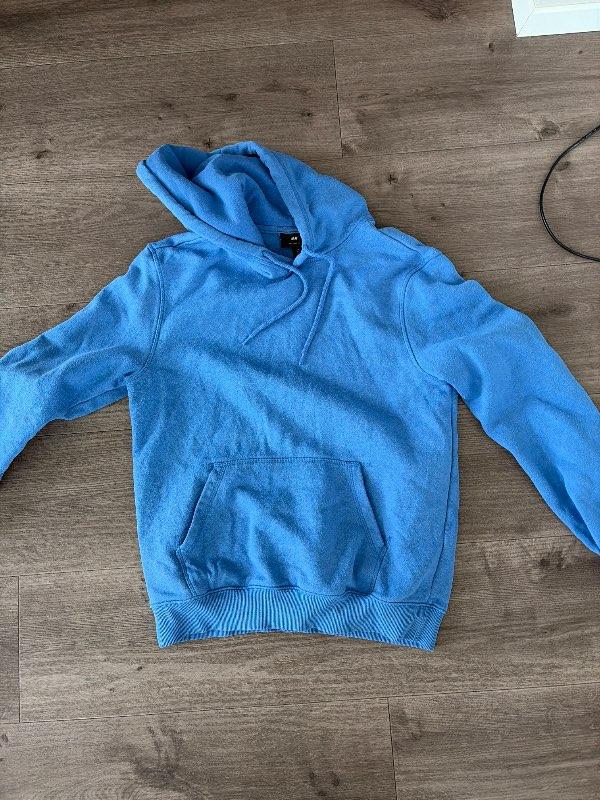 H&M blá hettupeysa
