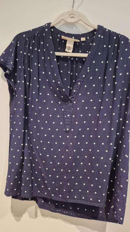 H&M bolur blár doppóttur
