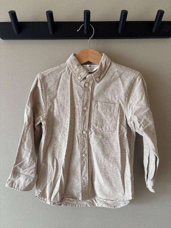 H&M brún skyrta