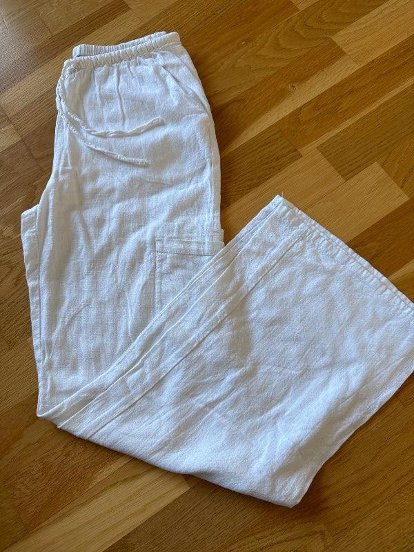 H&M hvítar buxur (A)