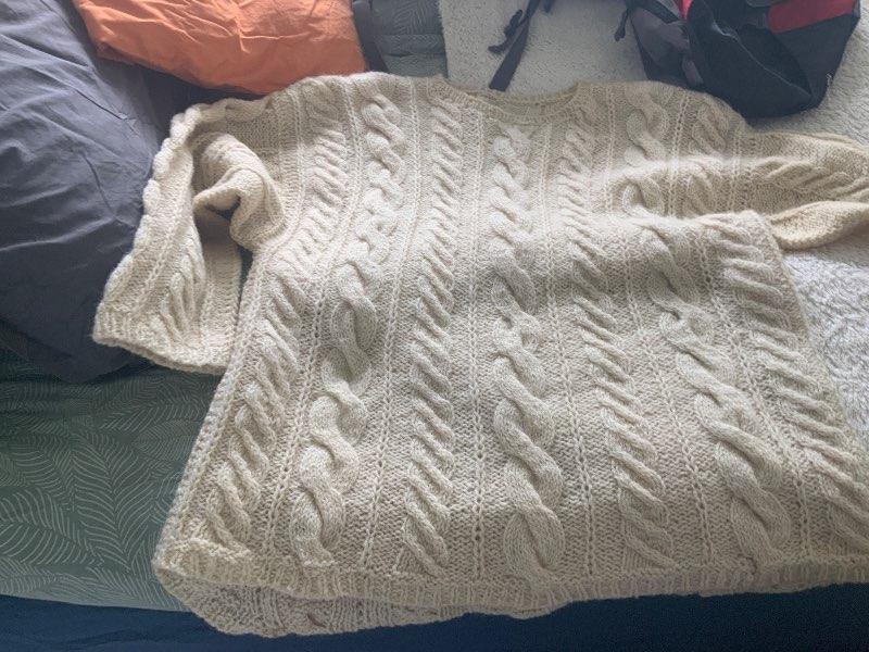 Handmade wool sweater