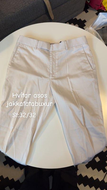 Hvítar asos jakkafata