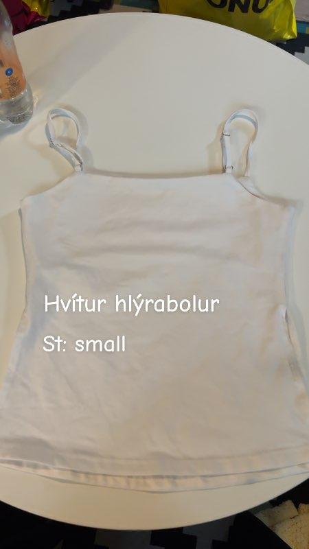 Hvitur hlýrabolur