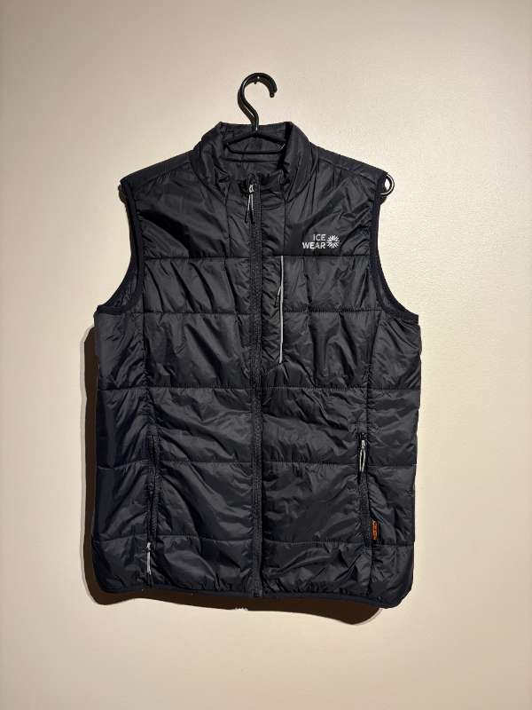 Icewear þunnt svart dúnvesti