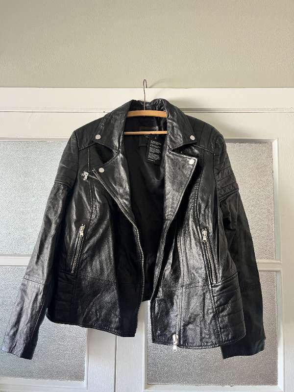 Leather Biker Jacket - new with tags
