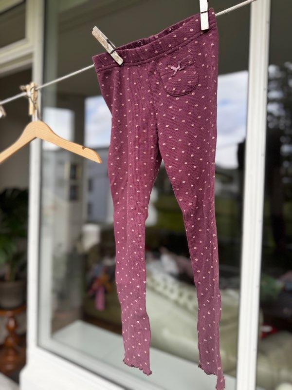 Leggings fjólubl. st.116