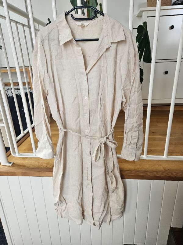Linen skyrta síð