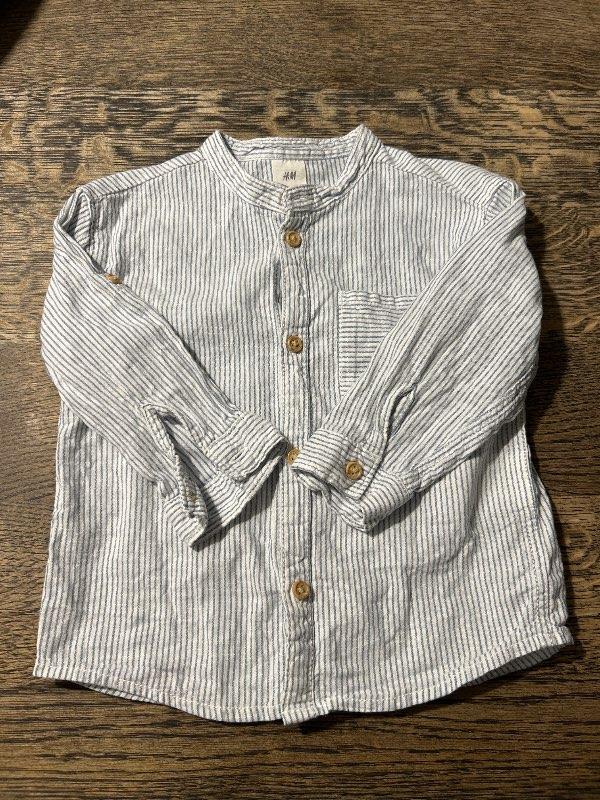 Ljós skyrta H&M köflótt