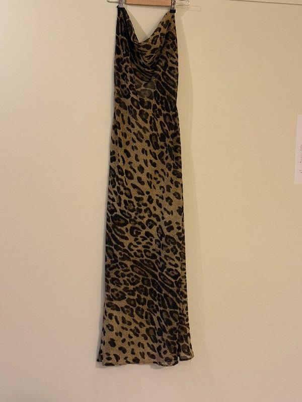 Long Leopard Print Dress