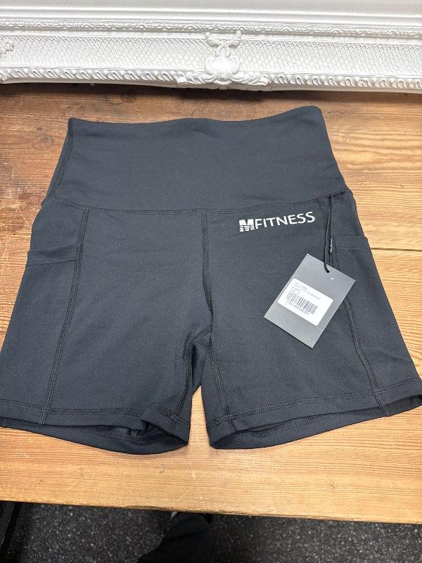 M fitness ævingabuxur svartar