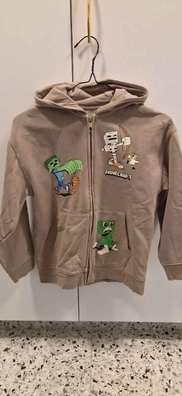 Minecraft peysa beige