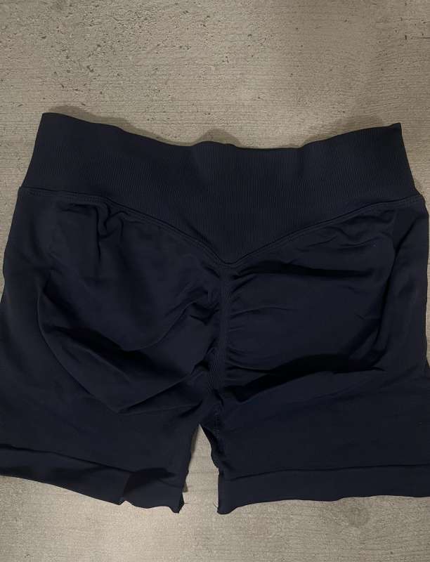 Navy blár iþróttastuttbuxur