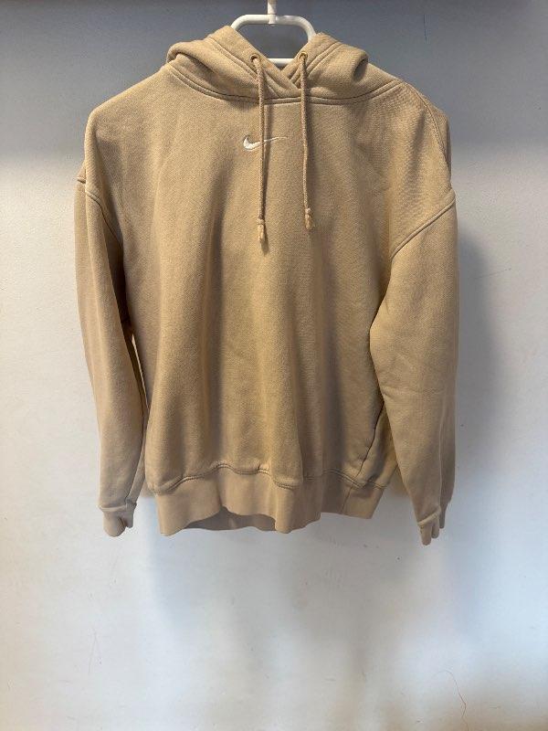Nike ljósbrún hettupeysa S