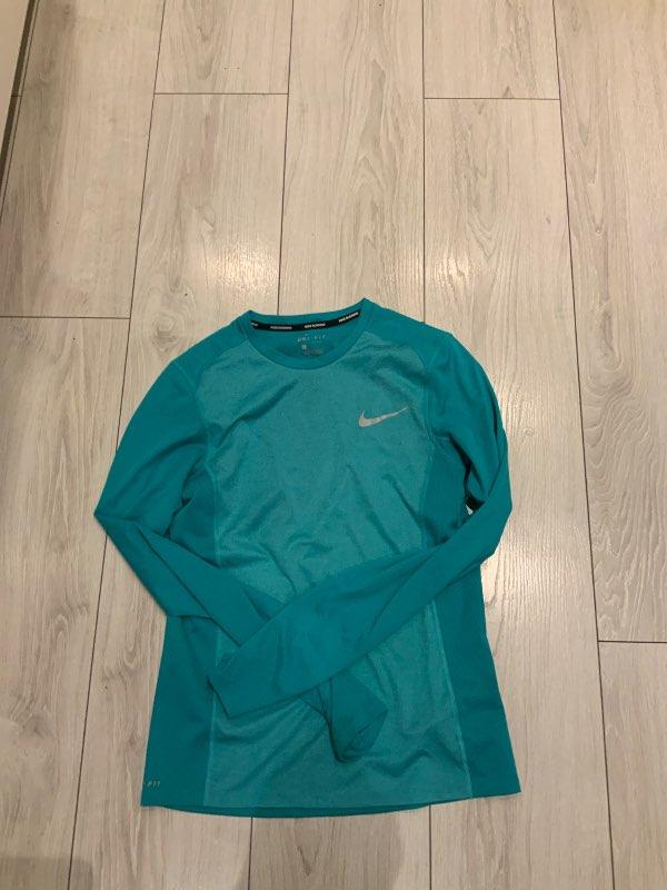 Nike running green longsleeve
