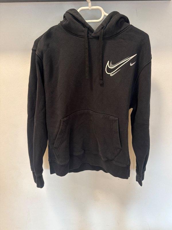 Nike svört hettupeysa S