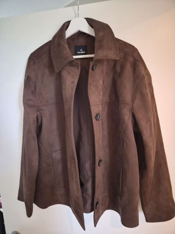 Pull&Bear brúnn rúskinnsjakki