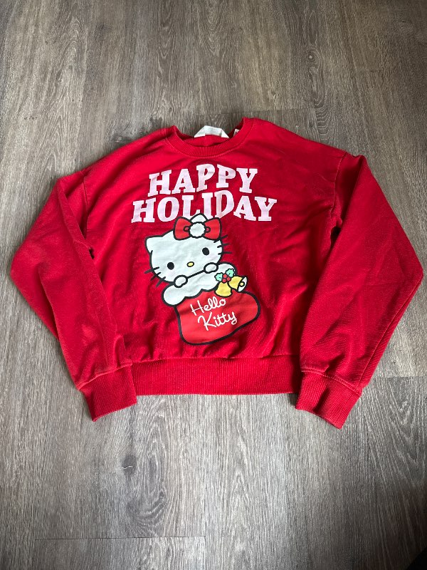 Rauð hello kitty peysa