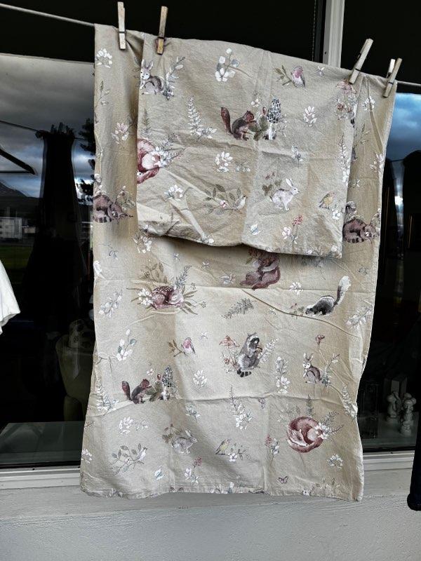 Rúmföt 100x70 beige dýra