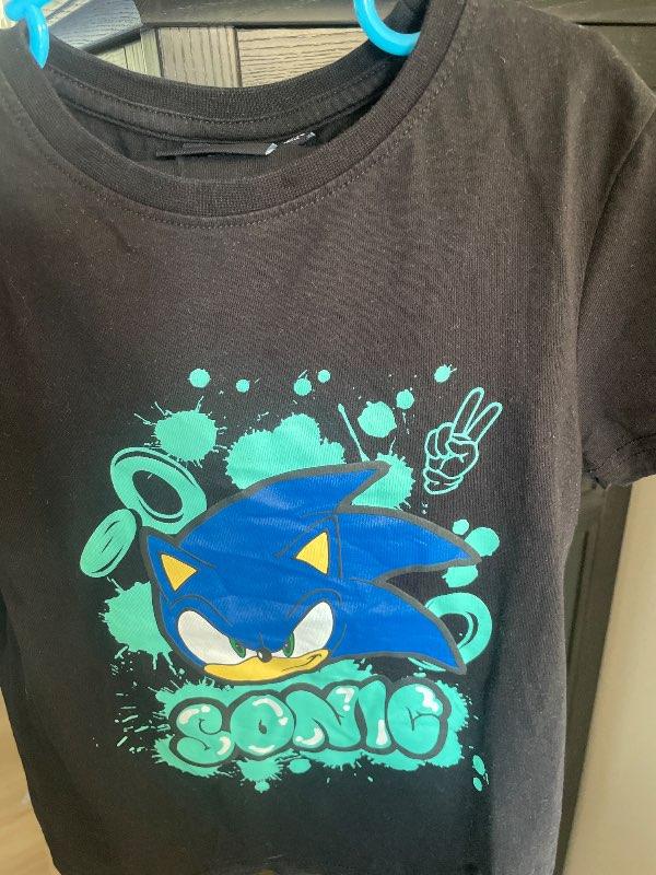 Sonic náttföt bolur og stuttbuxur