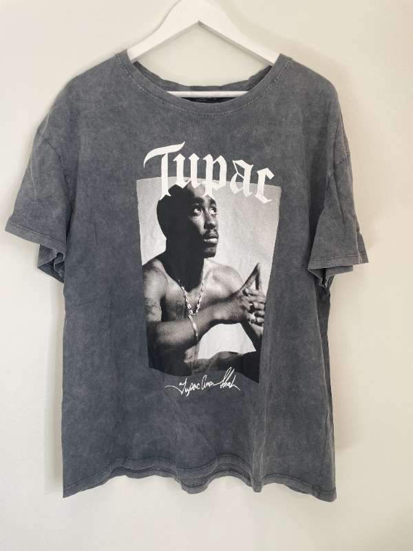 Stradivarius Tupac stuttermabolur