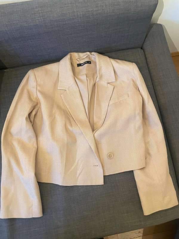 Stuttur beige blazer