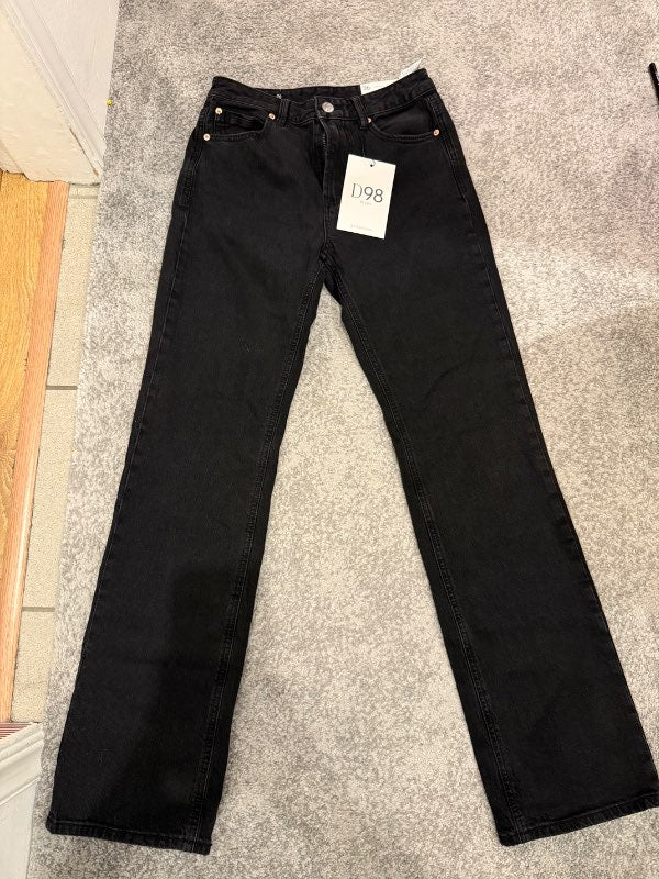 Svartar D98 buxur stradivarius