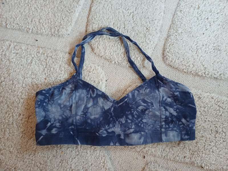 Tie-dye toppur blár organic