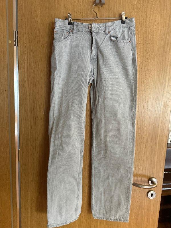 gráar gallabuxur Gina tricot