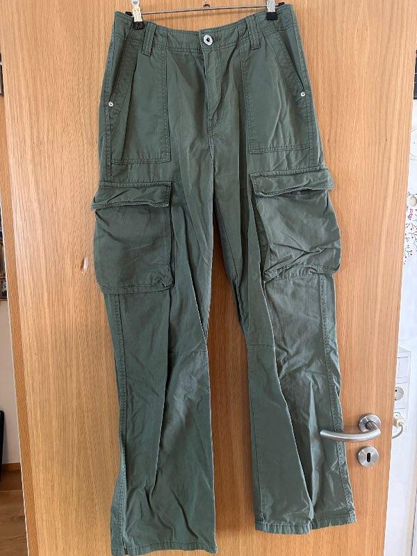 grænar cargo buxur