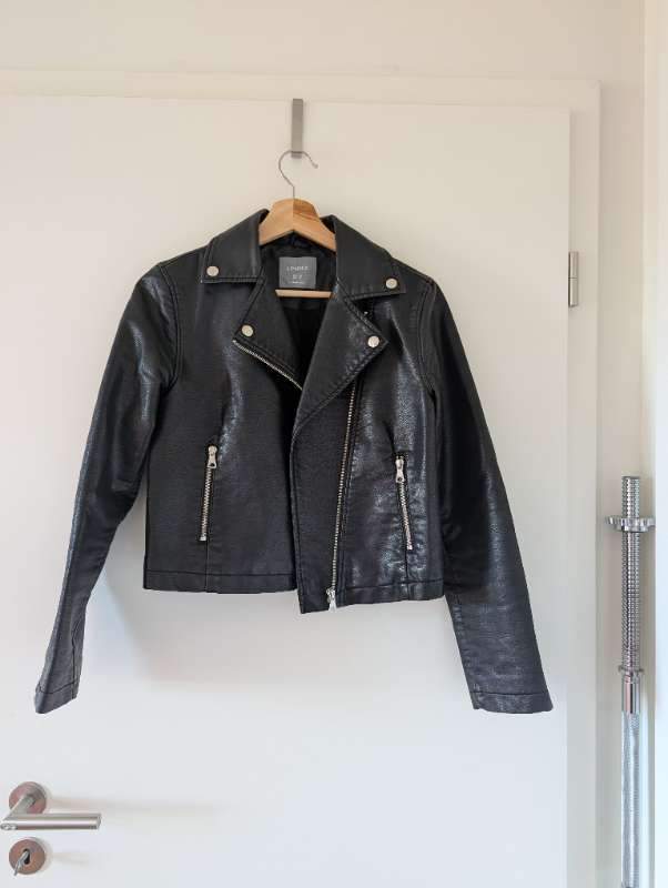 lindex faux leather jakki