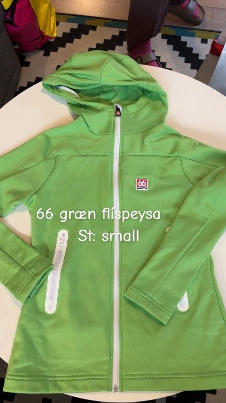66 græn flíspeysa