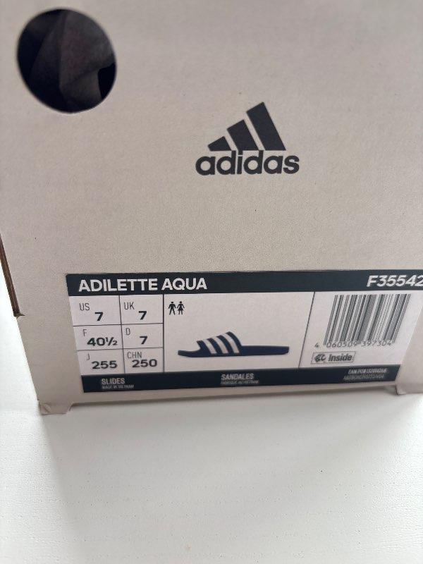 Adidas inniskór bláir