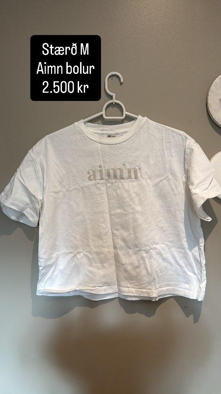 Aimn hvítur bolur