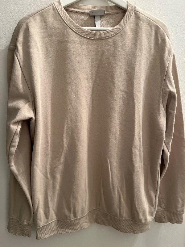 Beige háskólabolur einlitur
